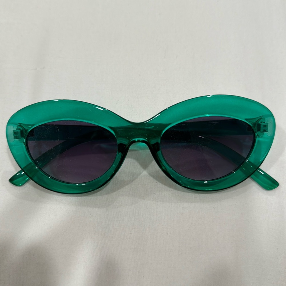 Green sun glasses from Nordstrom Rack - worn twice